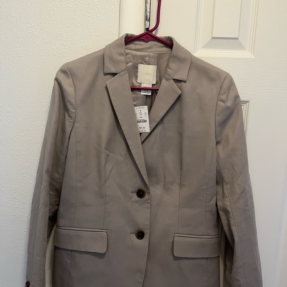 J. Crew Women's Tan Blazer and skirt